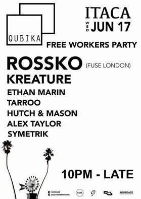 Qubika Free Workers Party with Rossko - Página frontal