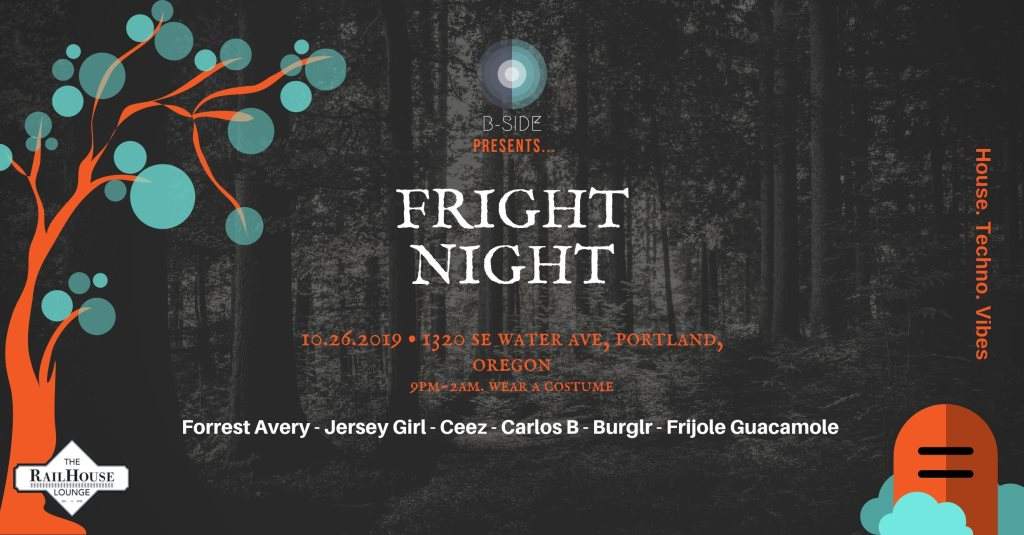 B-Side presents Fright Night - A Halloween Event - フライヤー表