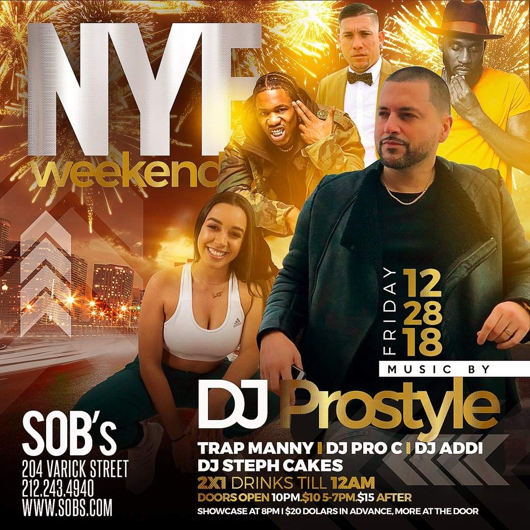 Pre new Years Eve DJ Prostyle - フライヤー表