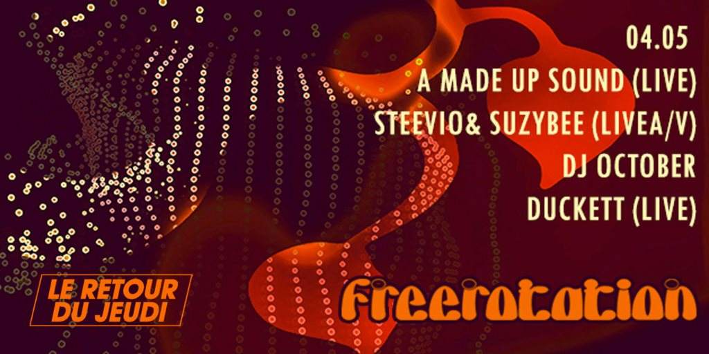 Freerotation Festival with A Made Up Sound / Steevio & Suzybee / October / Duckett - Página frontal
