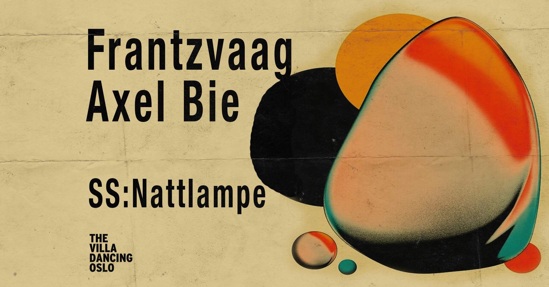 Frantzvaag & Axel Bie // SS: Nattlampe & Enerjoy - フライヤー表