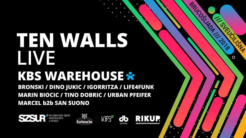 KBS Warehouse w. Ten Walls Live - フライヤー表