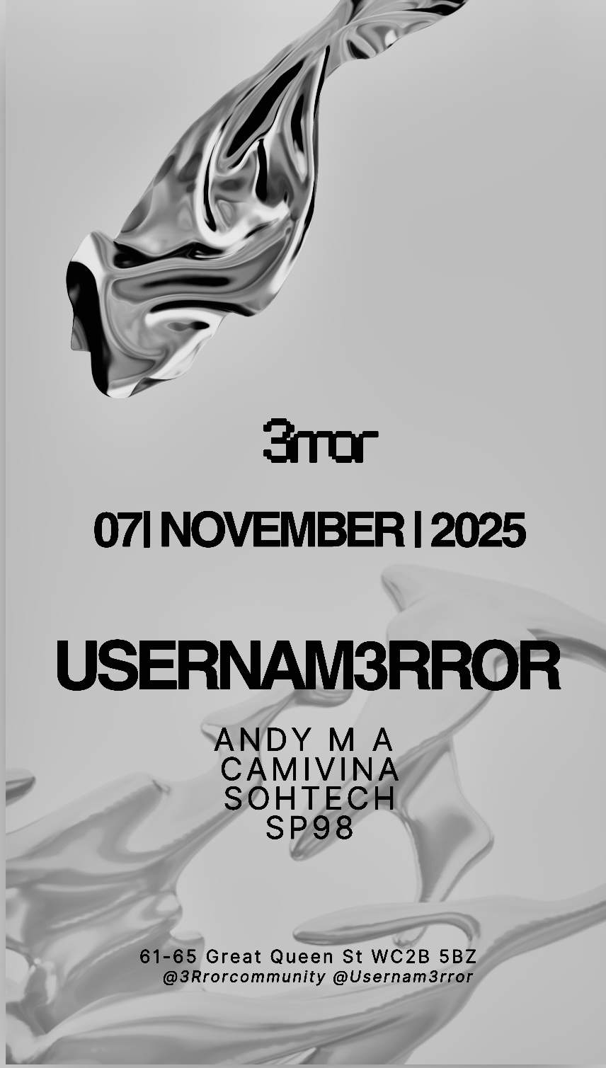 3Rror at TBA - SWAY BAR , London