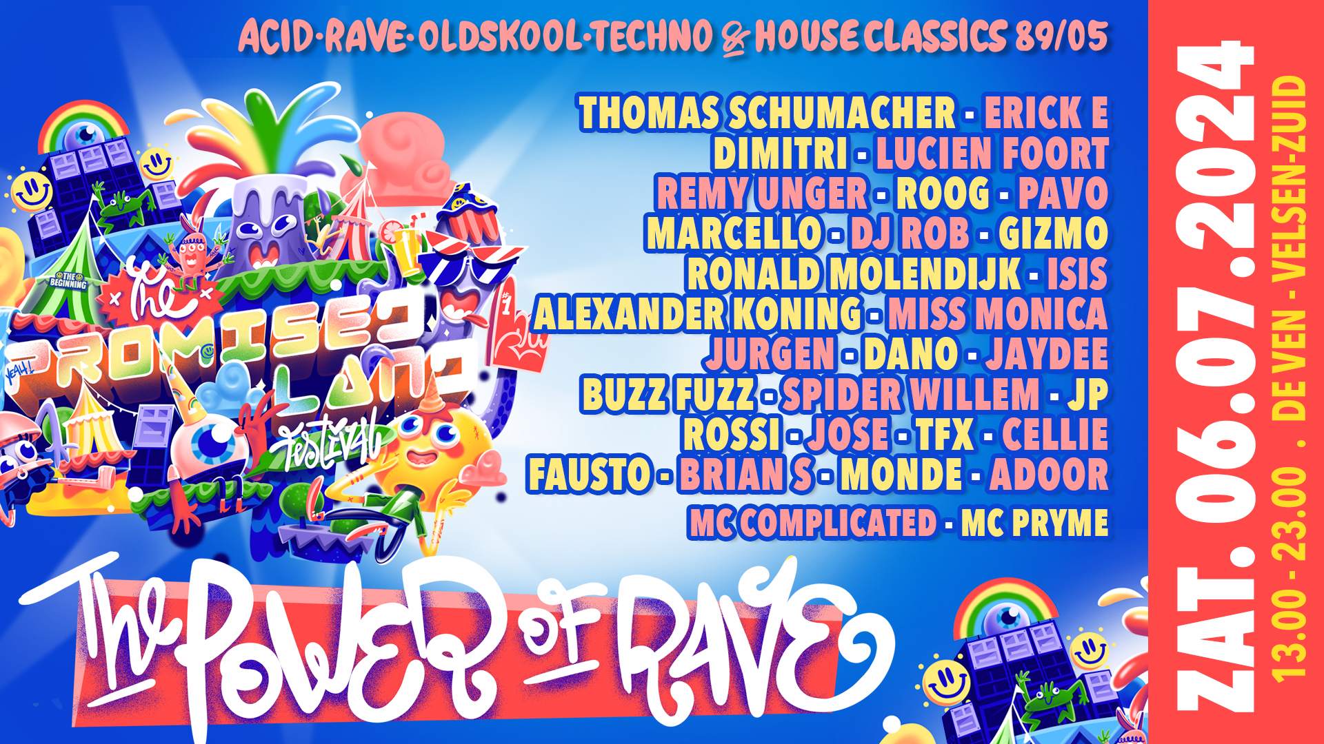 The Promised Land Festival 2024 - House, Rave, Oldstyle, Acid & techno Classics 89/05 - フライヤー表