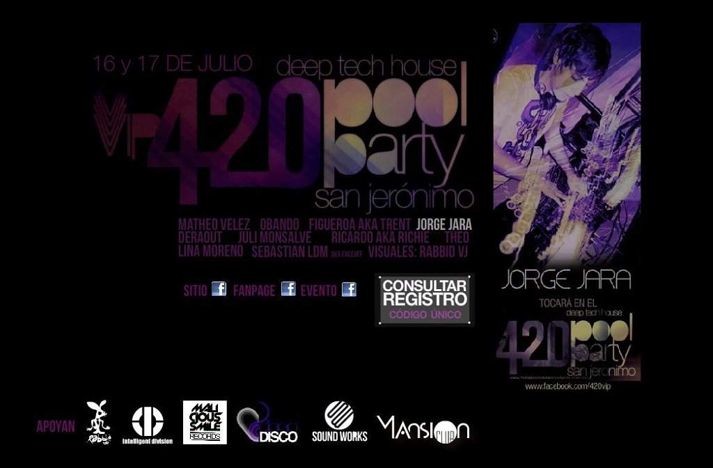 420 Poolparty - フライヤー裏