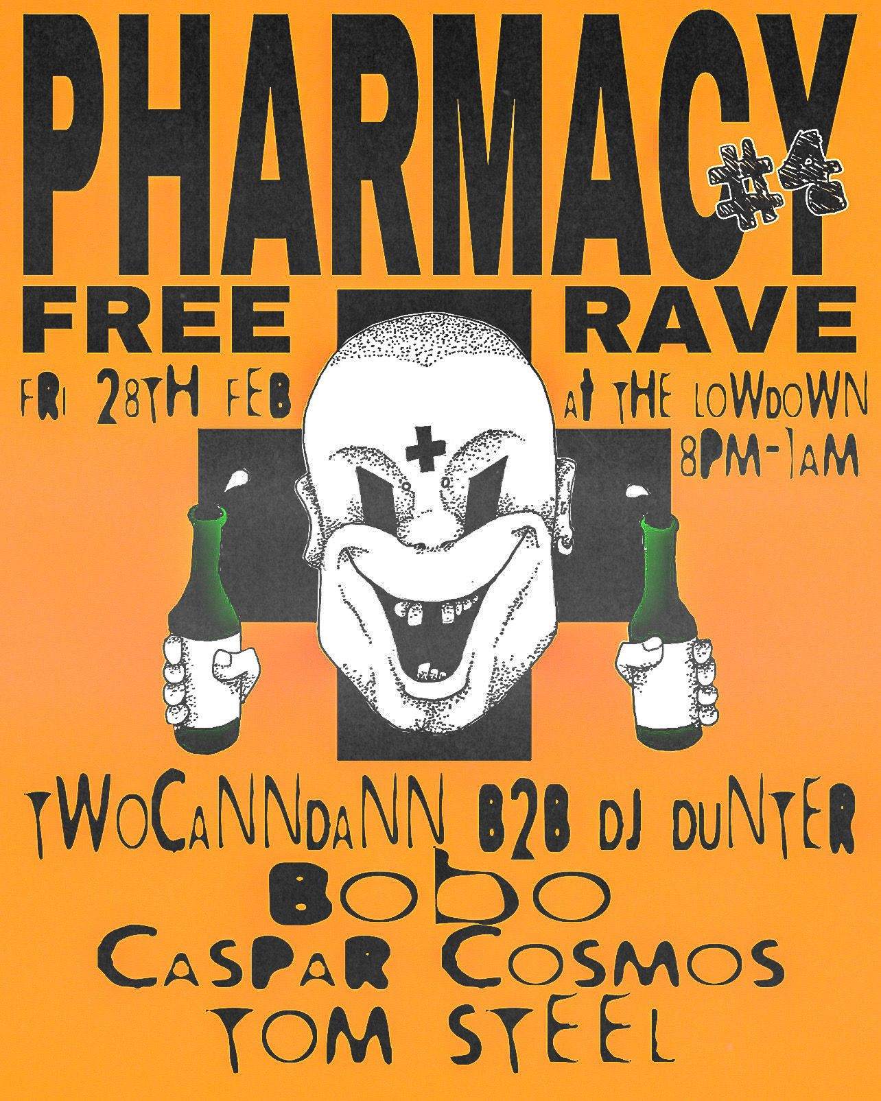 PHARMACY FREE RAVE 4 @thelowdown at The Lowdown, Dundee