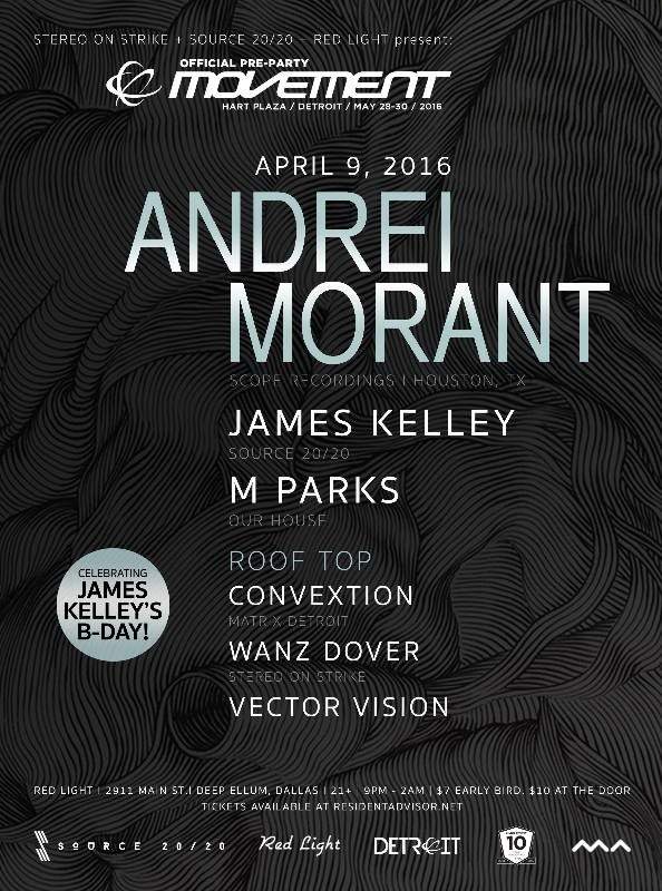 Official Movement Pre-Party – Andrei Morant, Convextion, James Kelley, Wanz Dover - Página frontal