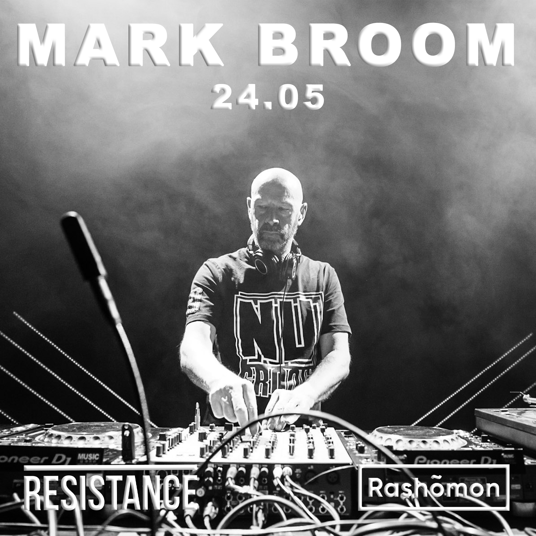Resistance 'Closing Party': Mark Broom, Asymptote, Endrew - フライヤー裏