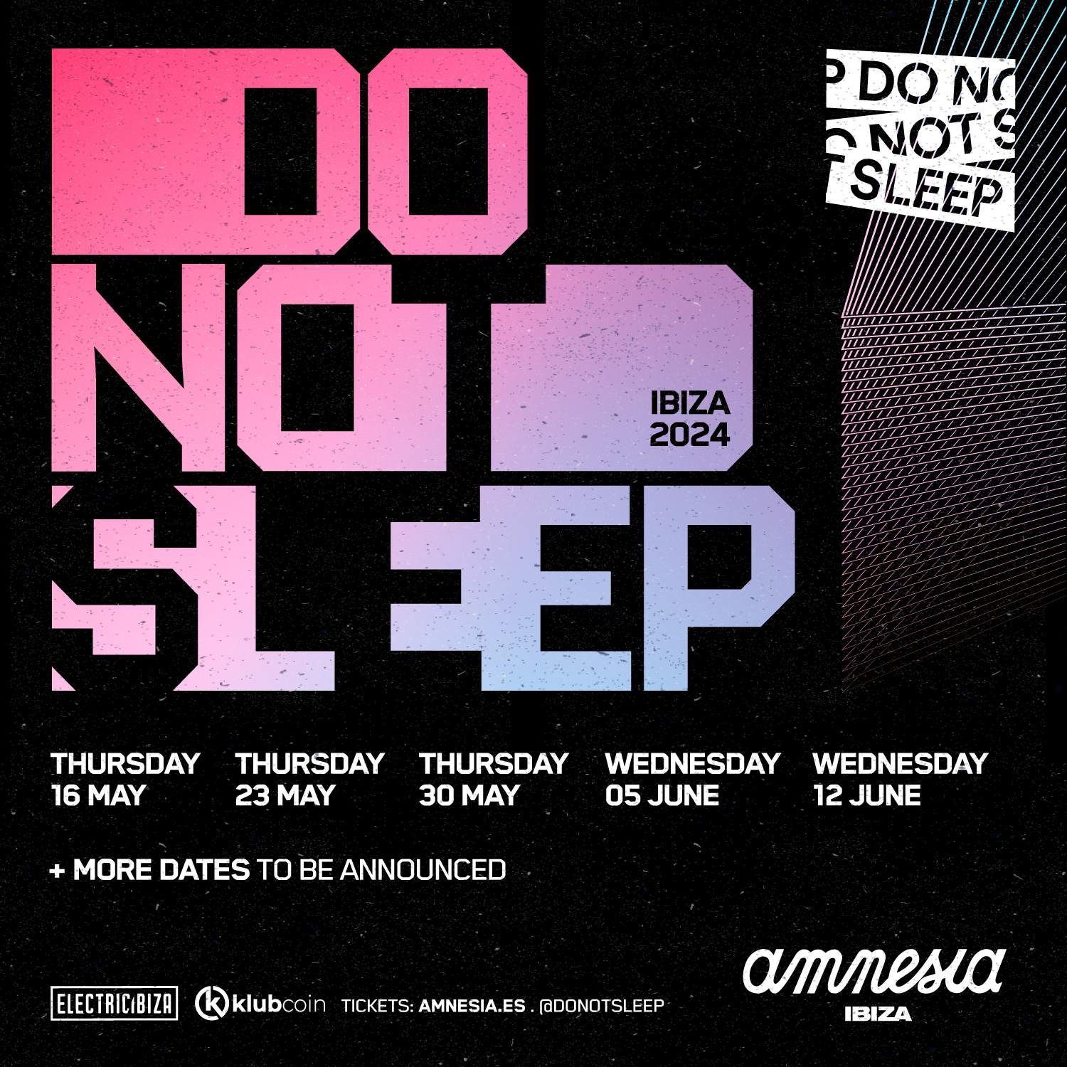 Do Not Sleep Ibiza - フライヤー表