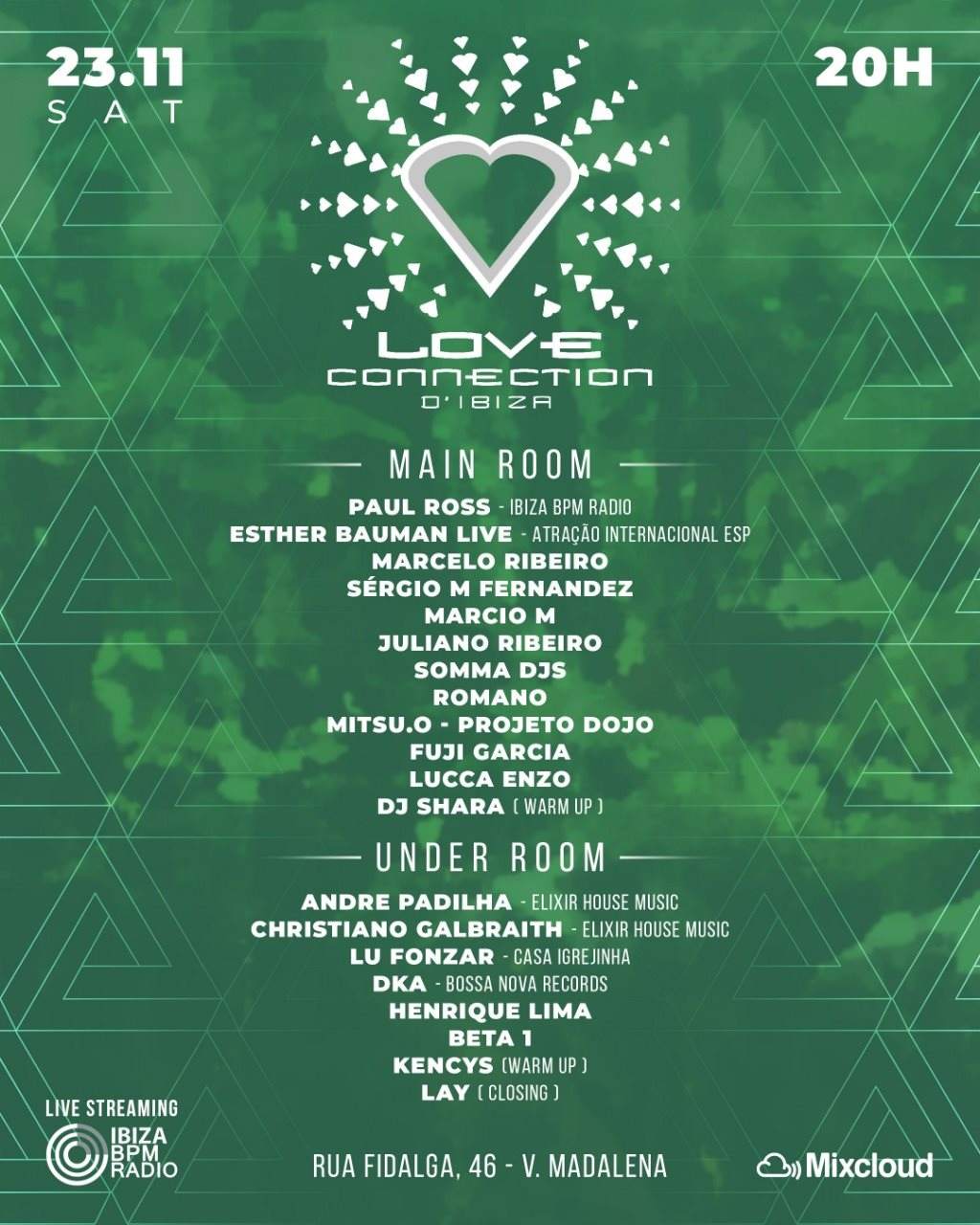 Love Connection D' Ibiza Tour 2019 - フライヤー表