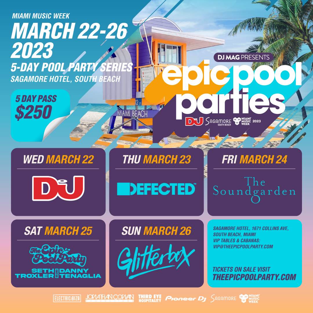 EPIC POOL PARTIES pres GLITTERBOX - DAY 5 - MIAMI MUSIC WEEK - SUN, MAR, 26 - フライヤー裏