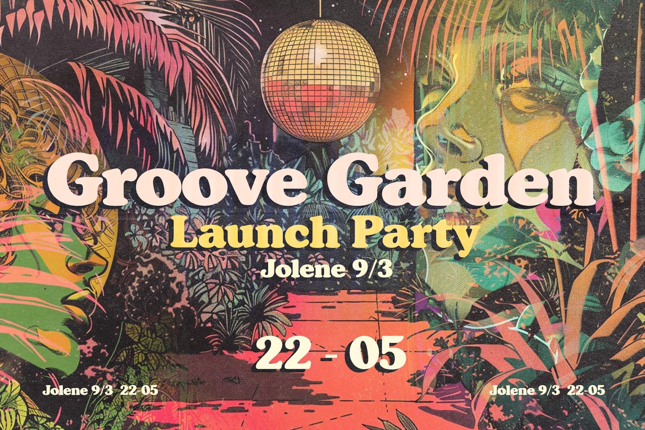 Groove Garden Launch Party w/Ziggy Phunk - フライヤー表