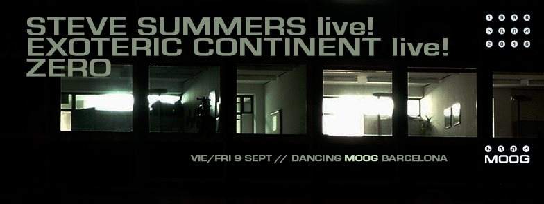 Steve Summers live! + Exoteric Continent live! + Zero - Página frontal