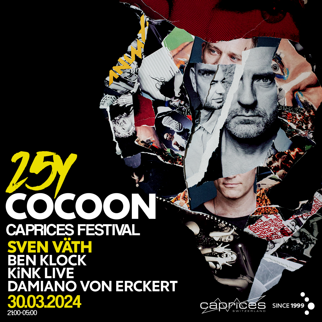 Cocoon 25Y at Caprices Festival - フライヤー表