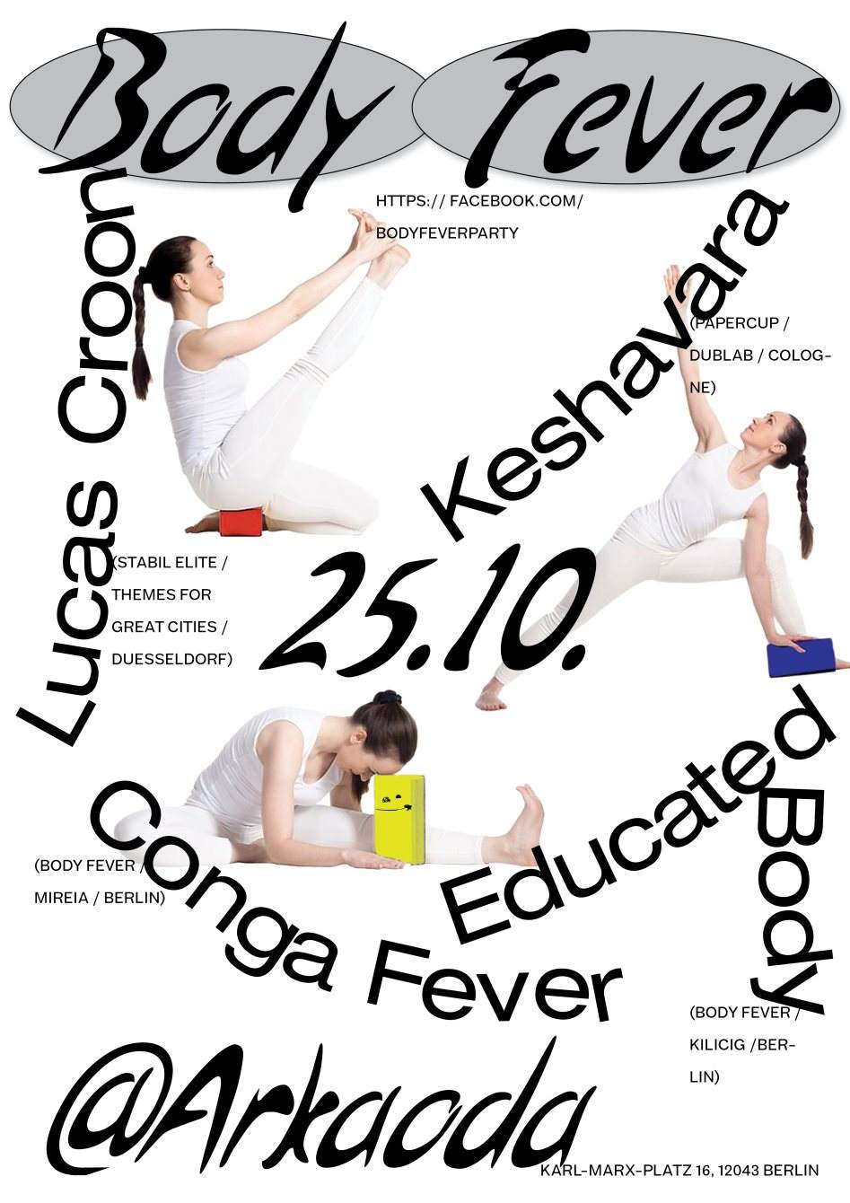 Body Fever w/ Lucas Croon, Keshavara, Conga Fever, Educated Body - Página frontal