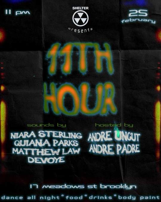 The Shelter presents the 11th Hour - Página frontal