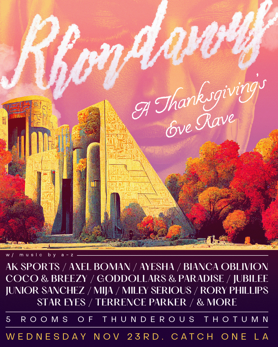 Rhondavous: A Thanksgiving's Eve Rave - Página frontal