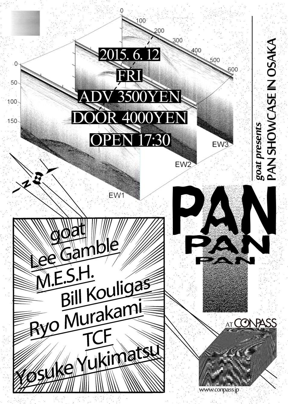 Goat presents Pan Showcase in Osaka - フライヤー表