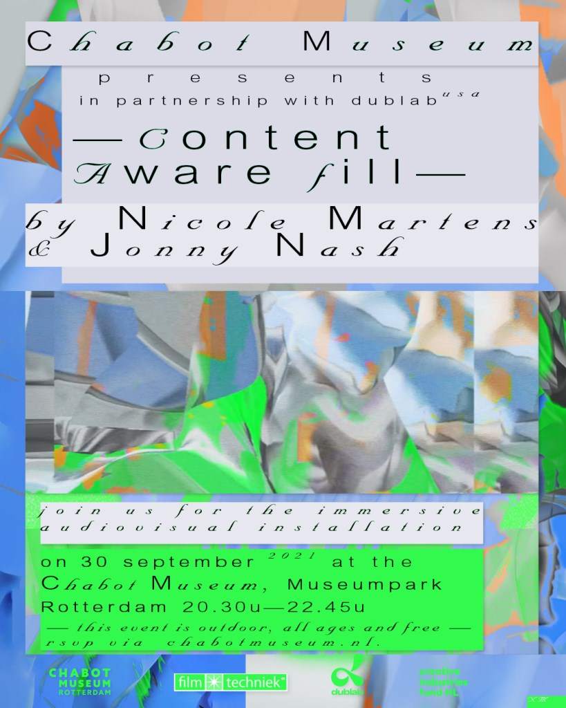 Content Aware Fill by NM & Jonny Nash - Página frontal