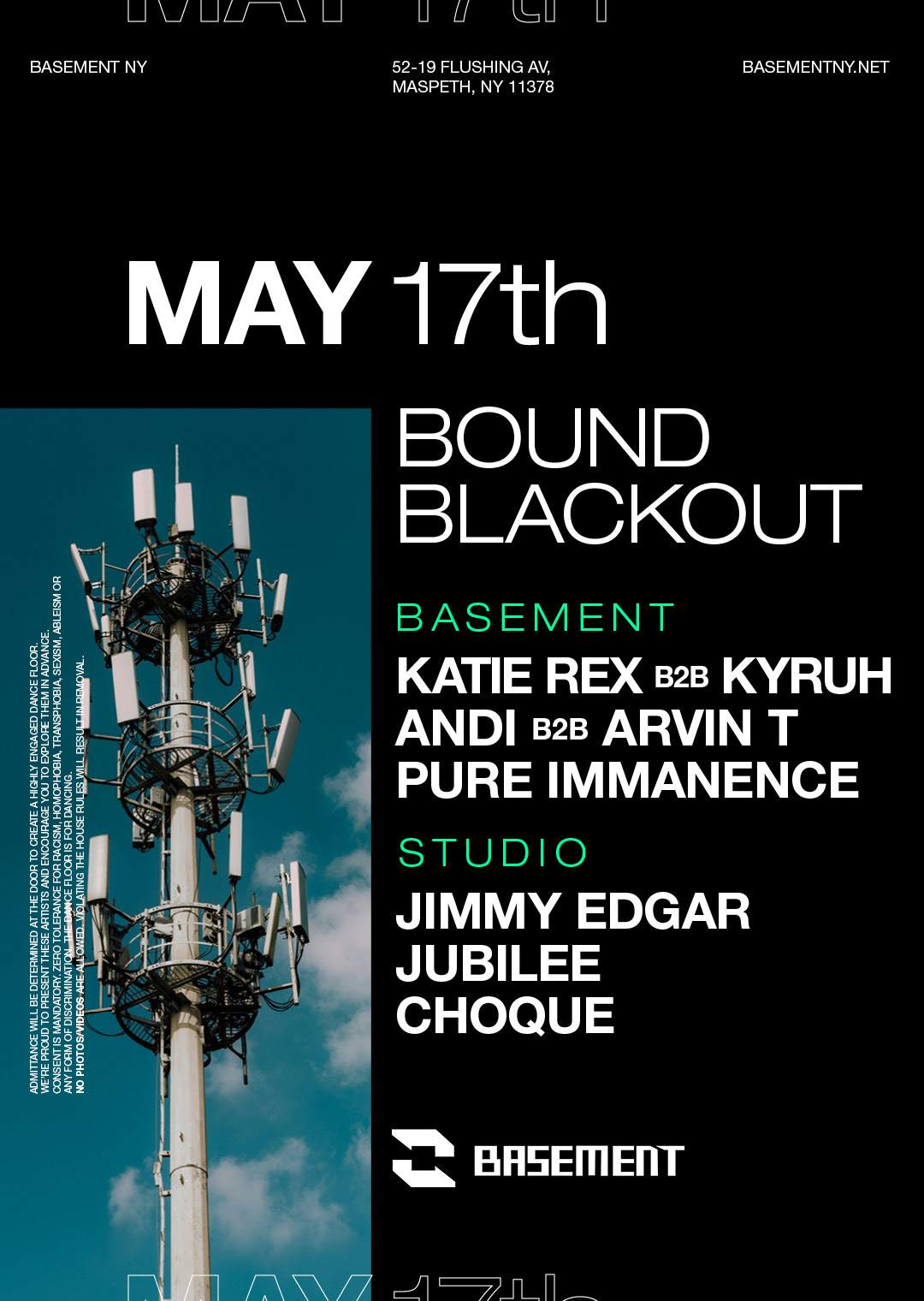 BOUND Blackout - フライヤー表