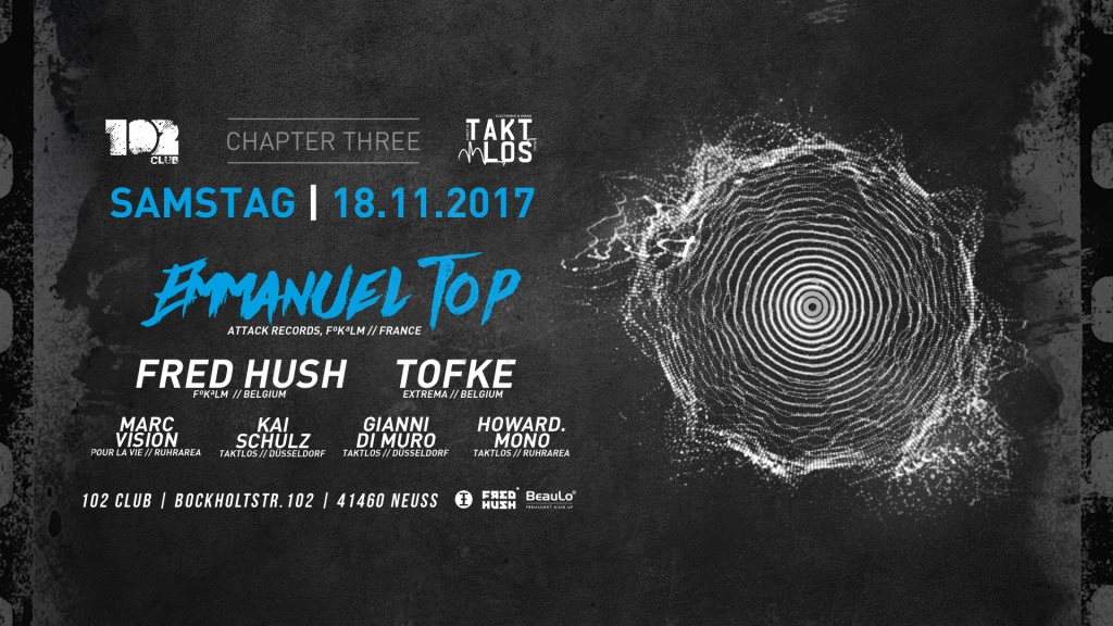 Taktlos-Club - Chapter III / w Emmanuel Top - フライヤー表
