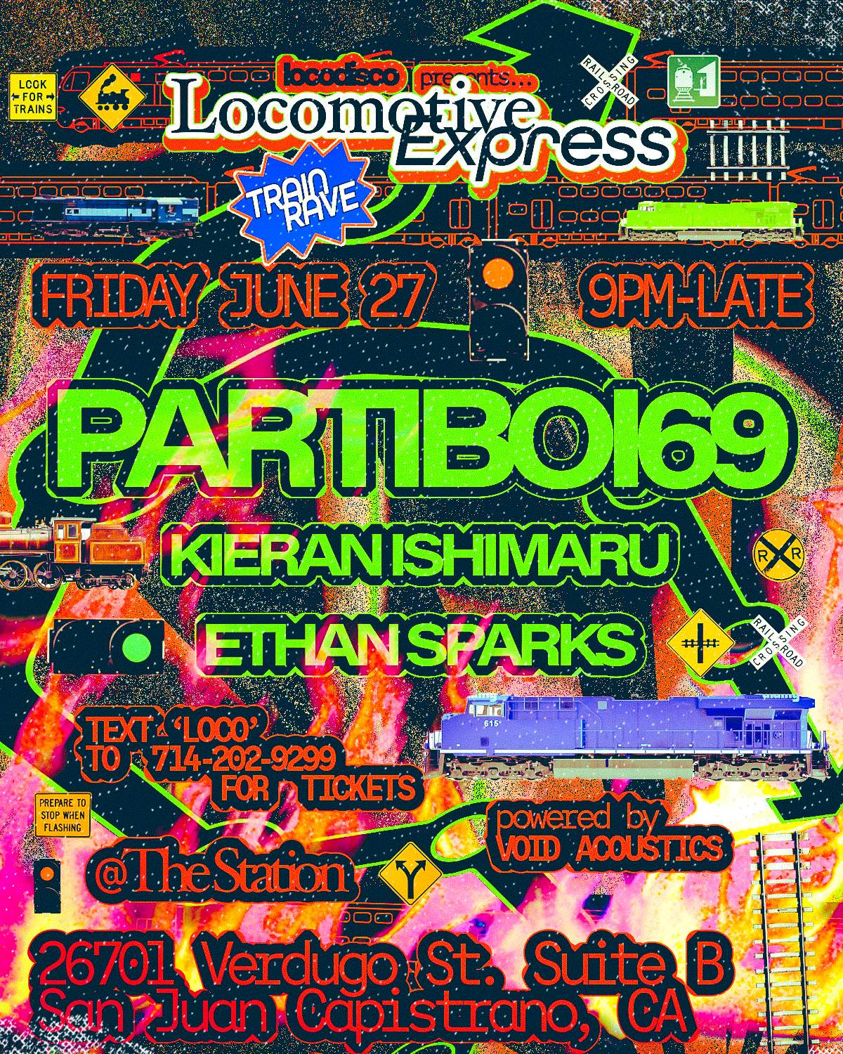 Loco Disco presents Partiboi69 (TRAIN RAVE) at TBA - The Station (San ...