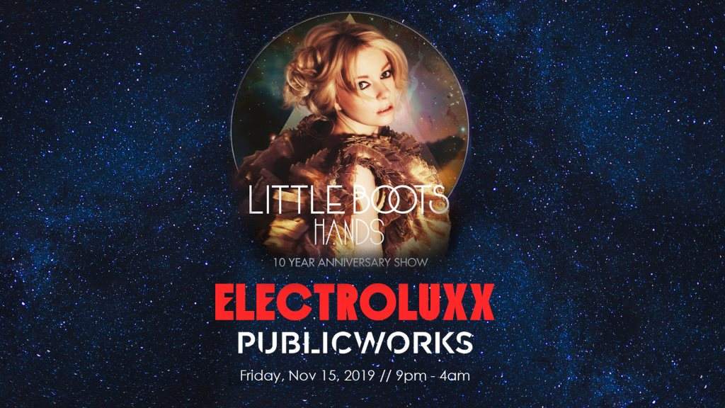 Electroluxx: Little Boots Live, Midnight Magic, & Surround (Masha, Jeniluv, Heidi Lawden) - フライヤー表