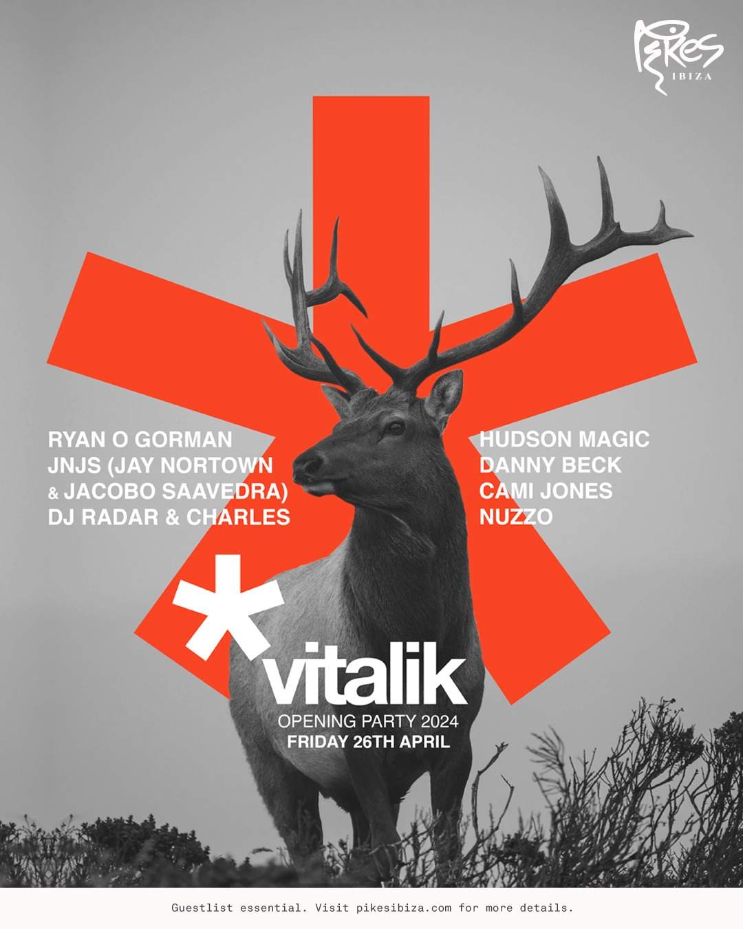 Vitalik Opening at Pikes - フライヤー表