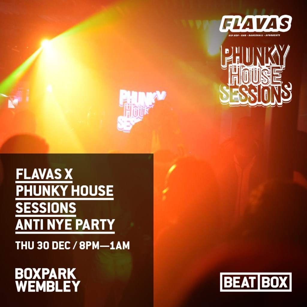 Flavas x Phunky House Sessions (Free Anti❌nye Party) - Página frontal