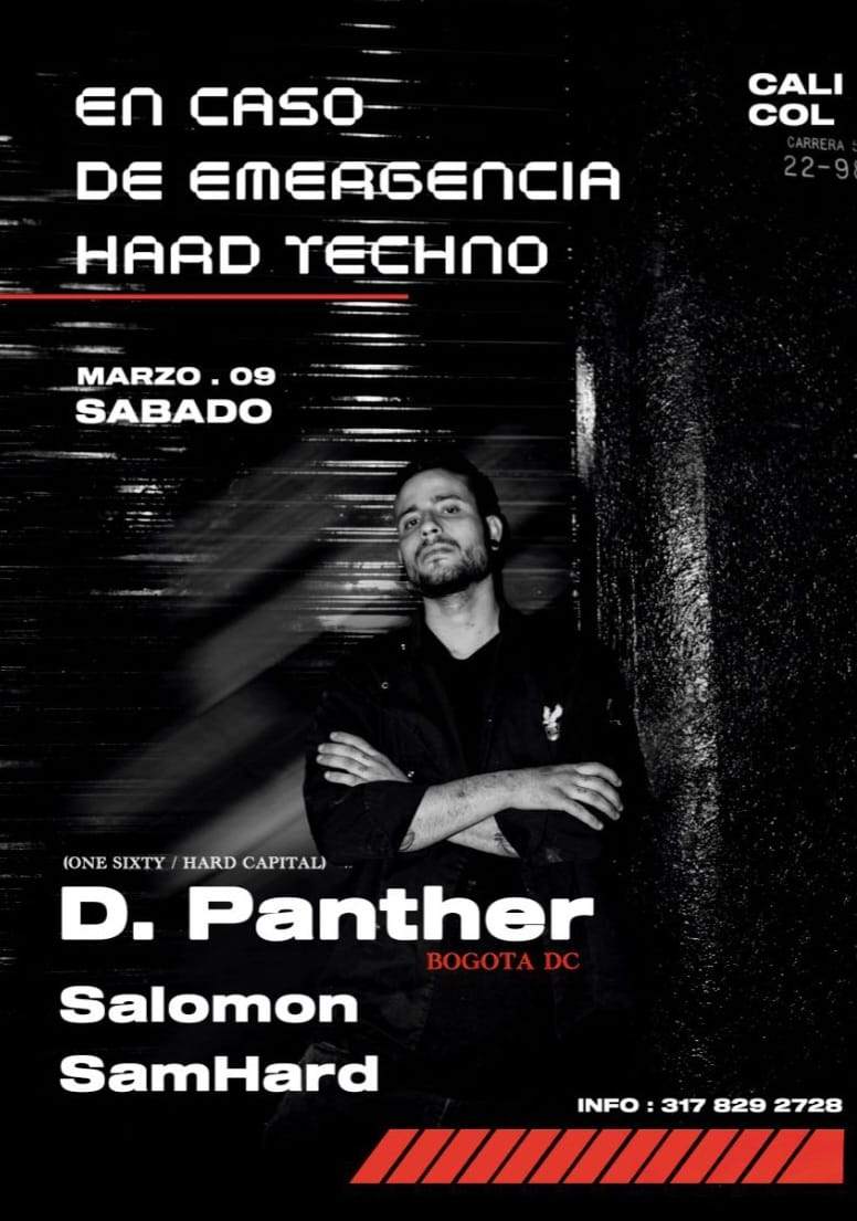 D.Panther (One Sixty / Hard Kapital) [Bogota D.C] by: Hard Party Promotora / Kasa Korova - フライヤー表