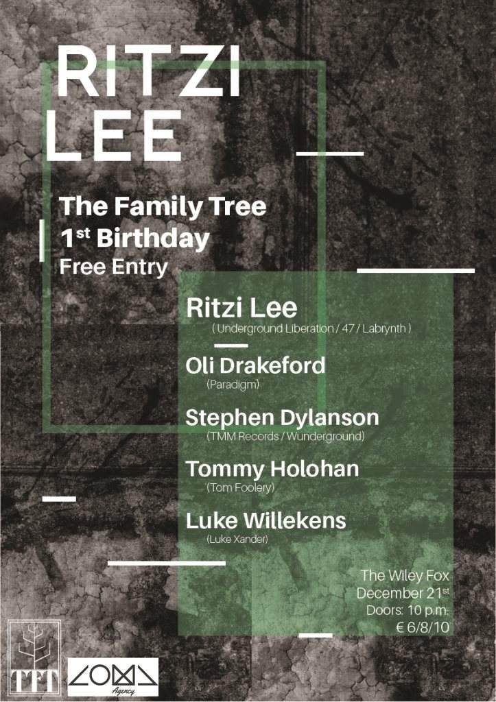 The Family Tree 1st Birthday: Ritzi Lee - フライヤー表