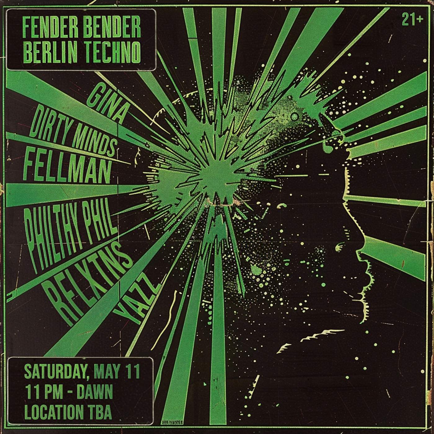 Fender Bender: Berlin Techno - Página frontal