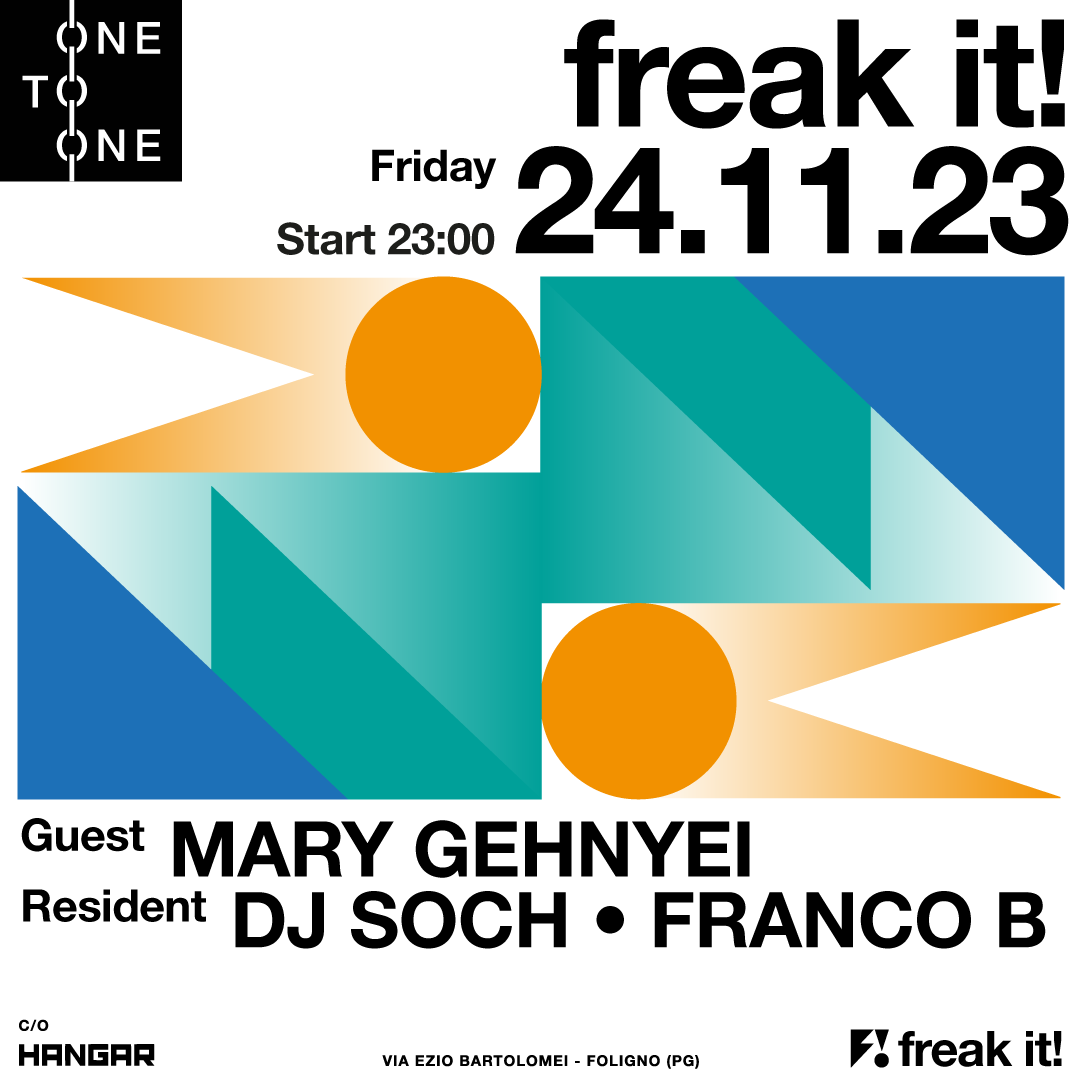 Freak It! x One-to-One - Guest: Mary Gehnyei - Página trasera
