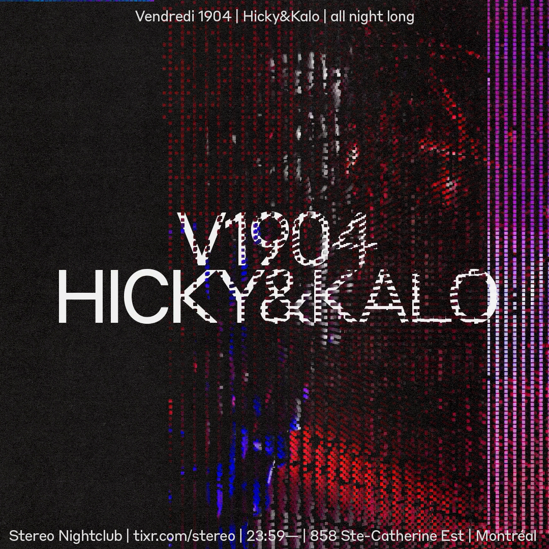 Hicky & Kalo (All Night Long) - フライヤー表