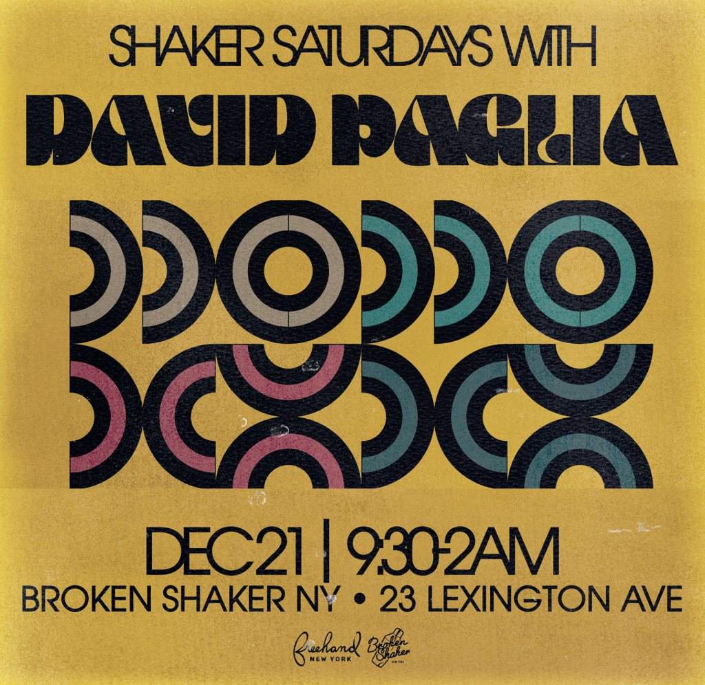 David Paglia at The Broken Shaker - Página frontal