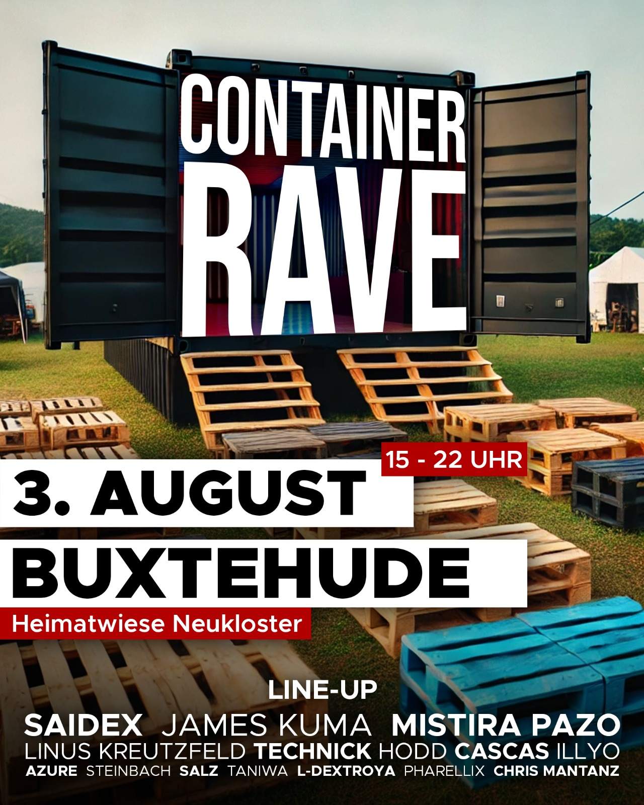 Container Rave Buxtehude at Buxtehude, Hamburg