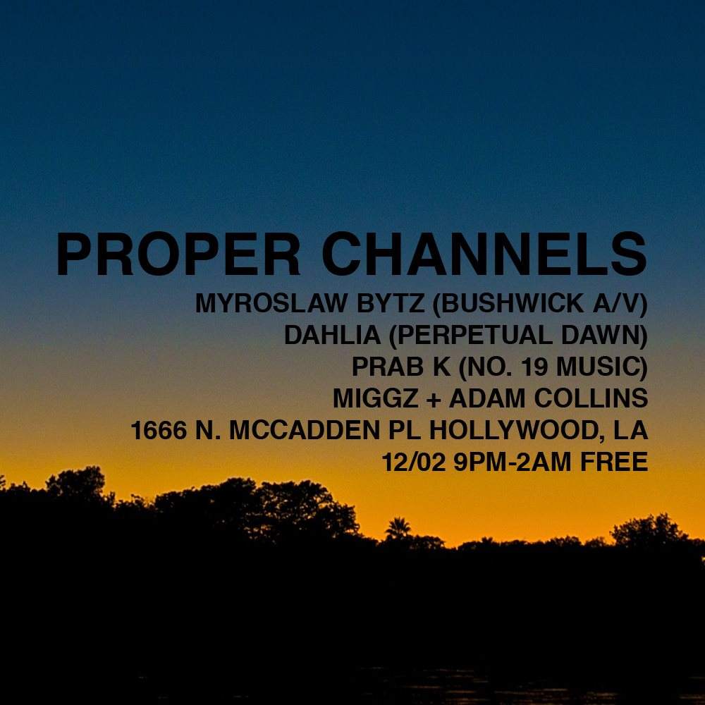 Proper Channels: Myroslaw Bytz (Bushwick A/V - NYC) / Dahlia - Página trasera