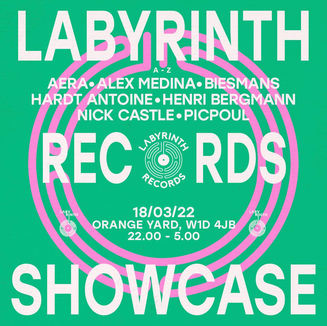 Labyrinth Records Showcase: Aera, Alex Medina, Biesmans, Henri Bergmann & More - フライヤー表