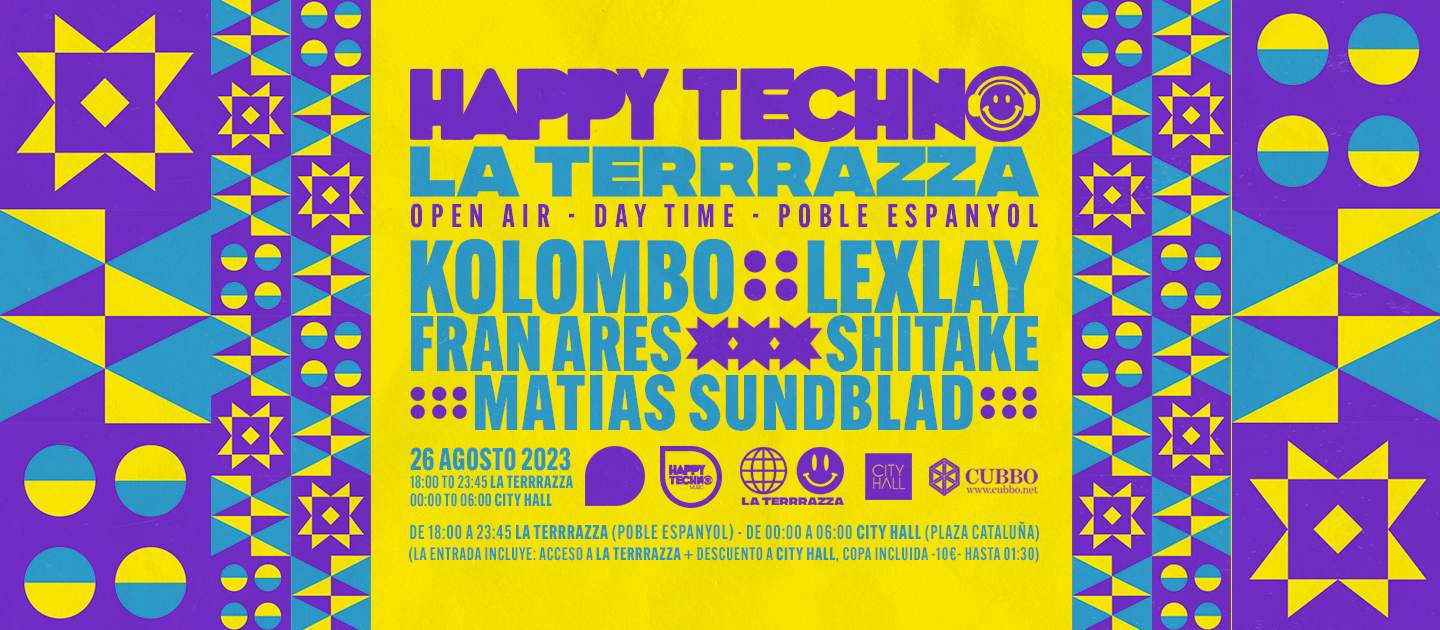 ***SOLD OUT*** HappyTechno Open Air / Daytime Air at La Terrrazza - フライヤー表