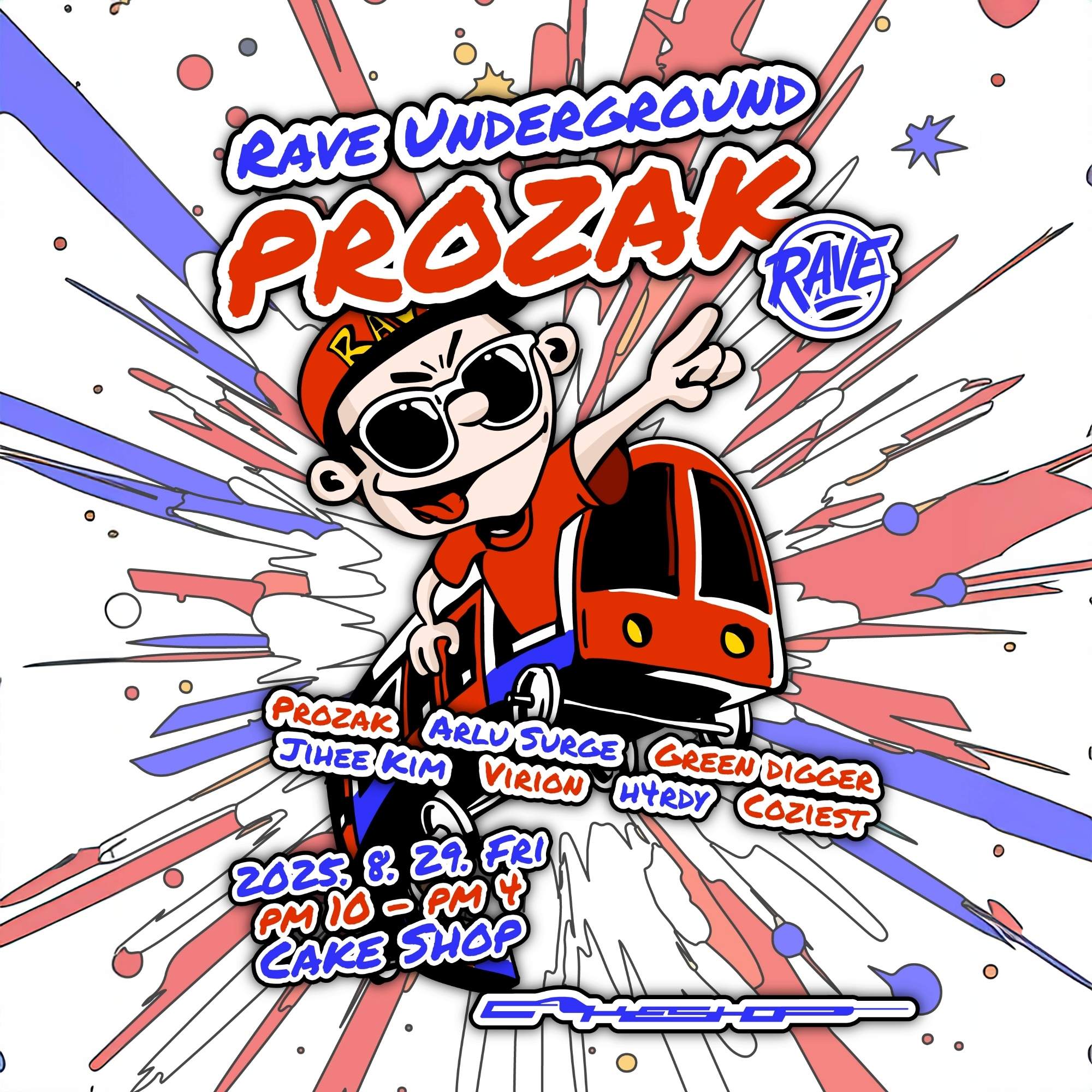 Rave Underground! with Prozak at Cakeshop, Seoul