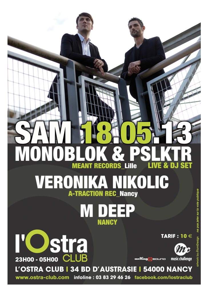 Monoblok & Pslktr Live at L'ostra Club Nancy - Página frontal