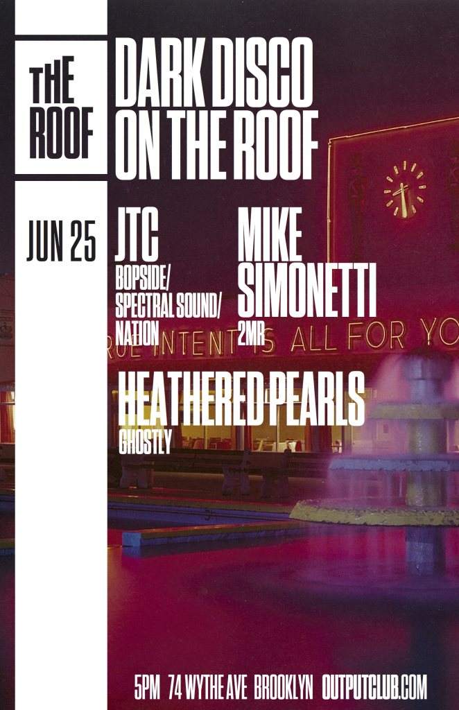 Dark Disco on The Roof - JTC/ Mike Simonetti/ Heathered Pearls - Página frontal