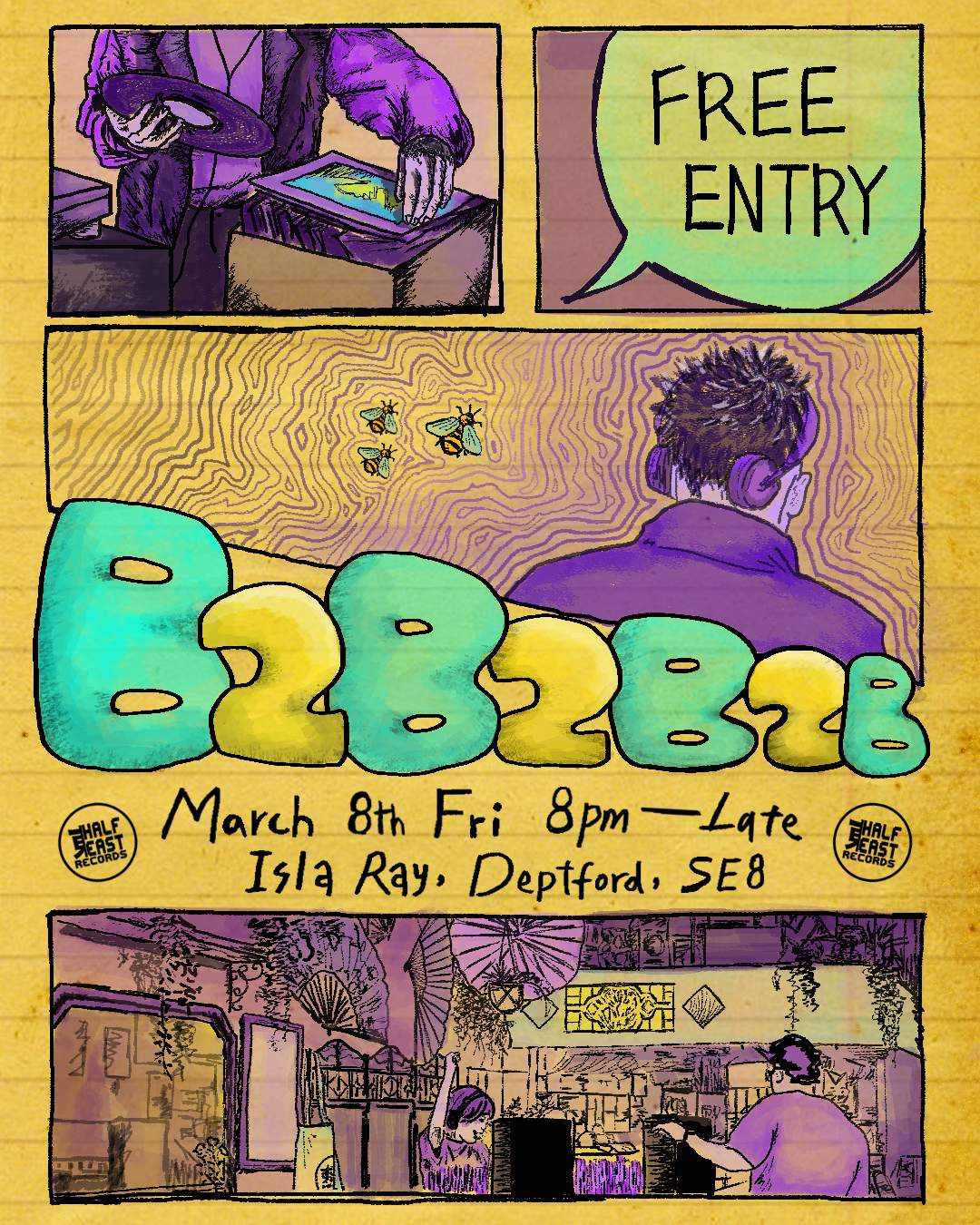 Half East Records: b2b2b2b at Isla Ray, London