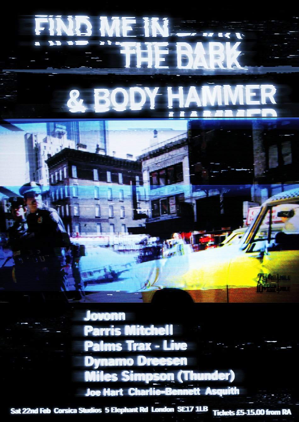 Find Me In The Dark x Body Hammer with Jovonn, Parris Mitchell, Palms Trax and Dynamo Dreesen - Página frontal
