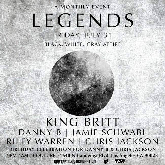 Legends with King Britt (Defected) & Guests - Página frontal
