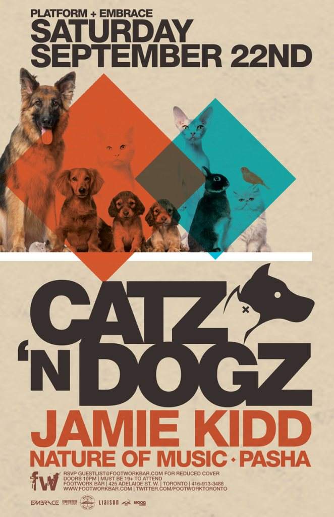 Platform and Embrace present Catz 'N Dogz and Jamie Kidd - Página frontal