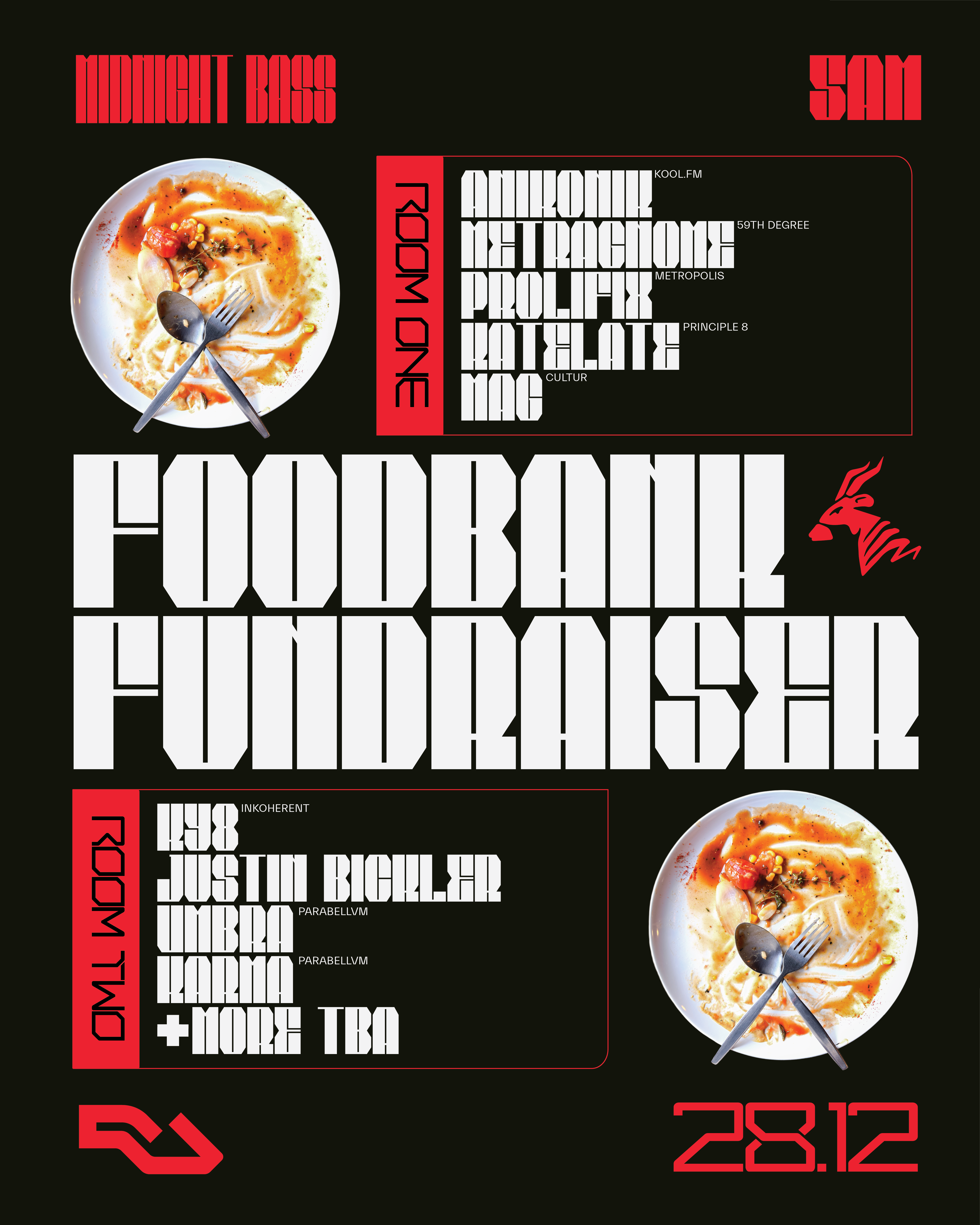 Midnight Bass // Foodbank Fundraiser w/ Anikonik, Metragnome, Katelate, Prolifix, Mag + more - Página trasera
