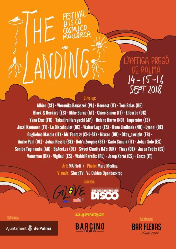 The Landing // Festival Disco Cosmico Mallorca - Página frontal