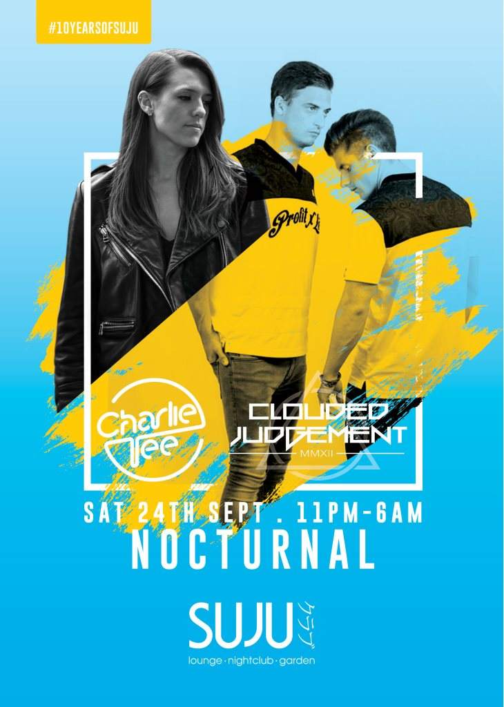 Nocturnal presents: Charlie Tee & Clouded Judgement - フライヤー表