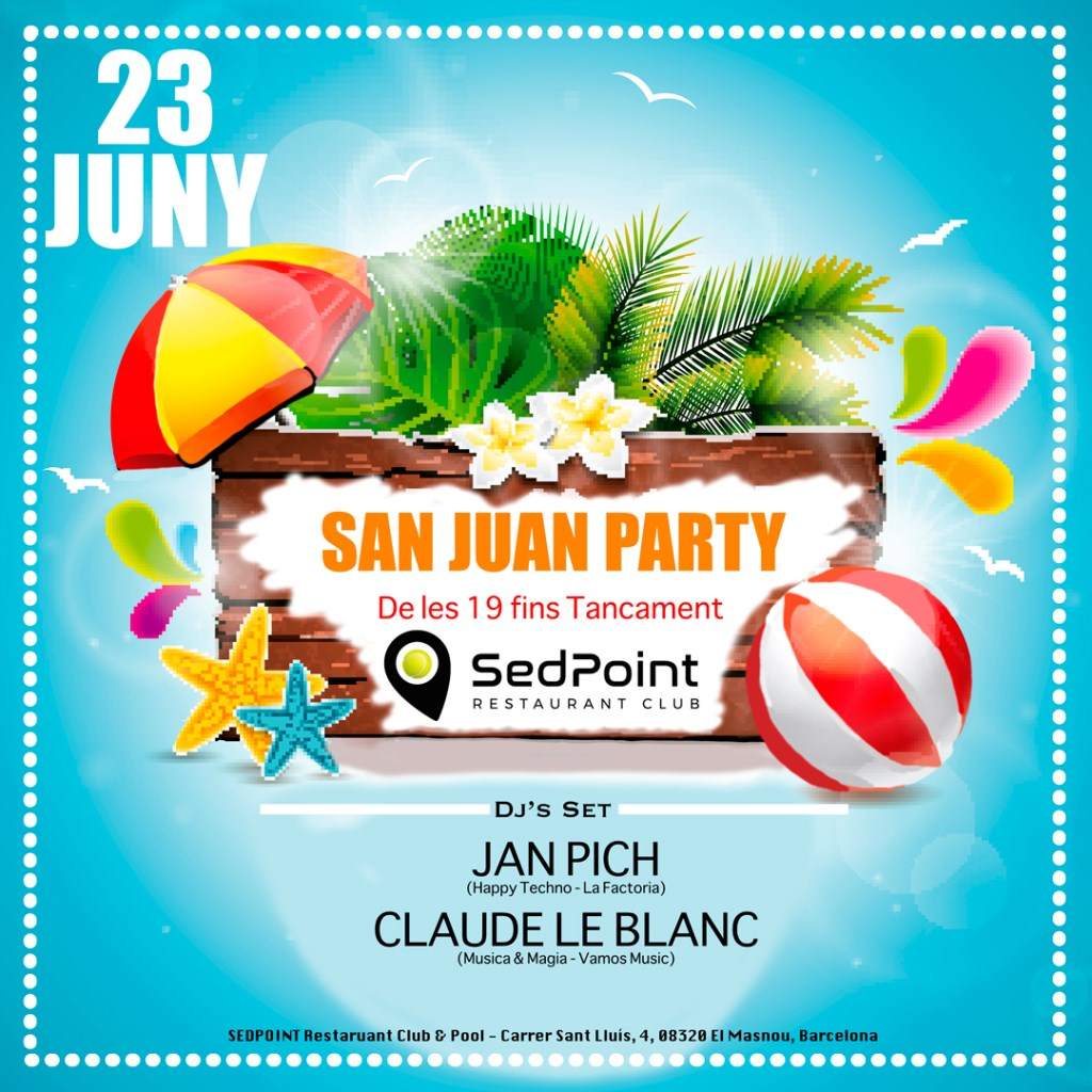 San Juan Pool Party - フライヤー表
